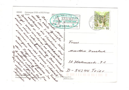 Ansichtskarte Gornergrat / Wallis / Schweiz