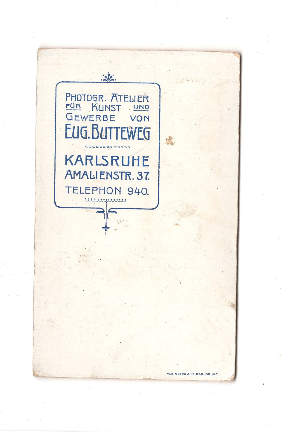 Fotografie Damenportrait - Karlsruhe 1906 / CDV C1-12