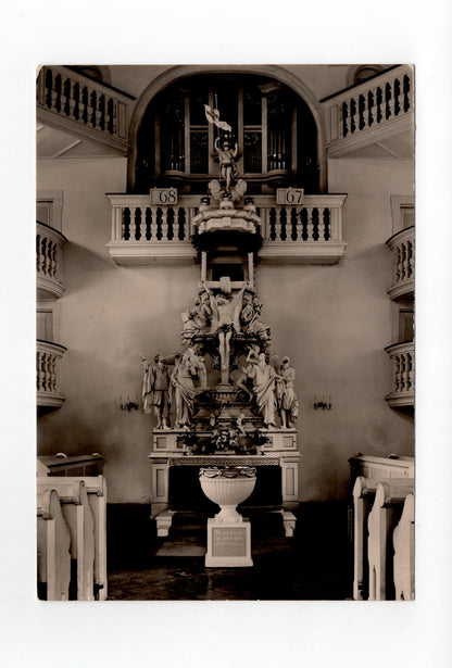 Ansichtskarte Altar der Kirche zu Carlsfeld / Erzgebirge