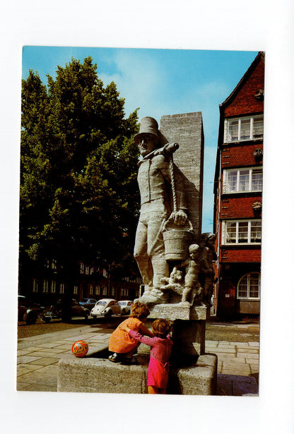 Ansichtskarte Hamburg / Hummel-Denkmal