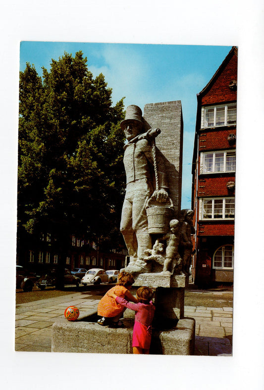 Ansichtskarte Hamburg / Hummel-Denkmal
