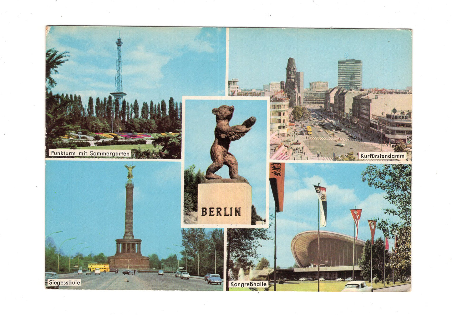 Ansichtskarte Berlin / Siegessäule / Kongresshalle +++