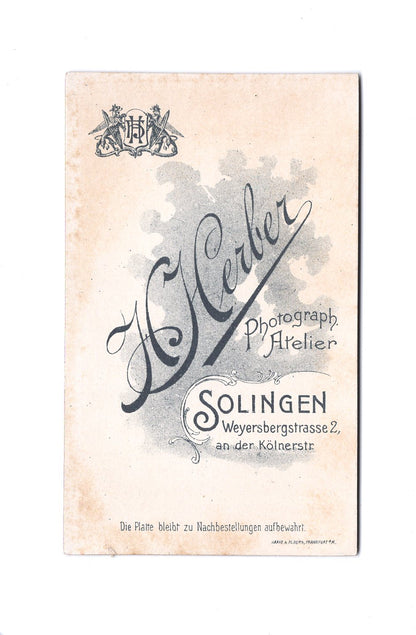 Fotografie Feine Dame - Solingen um 1900