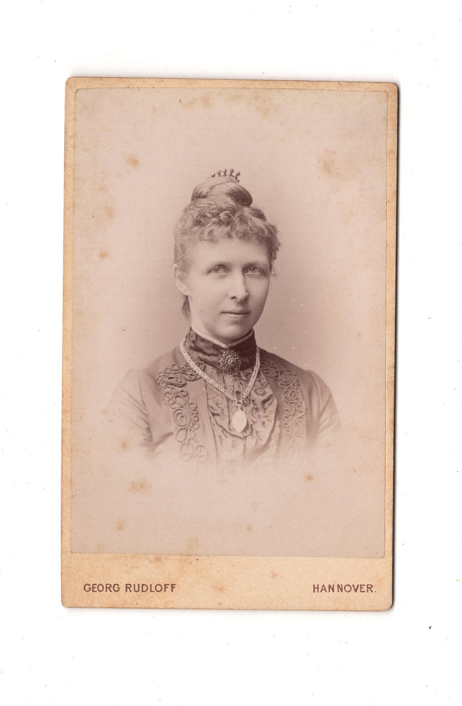 Fotografie Damenportrait - Hannover um 1890 / CDV C1-12