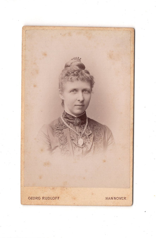 Fotografie Damenportrait - Hannover um 1890 / CDV C1-12