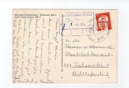 Ansichtskarte Garmisch-Partenkirchen / Riessersee