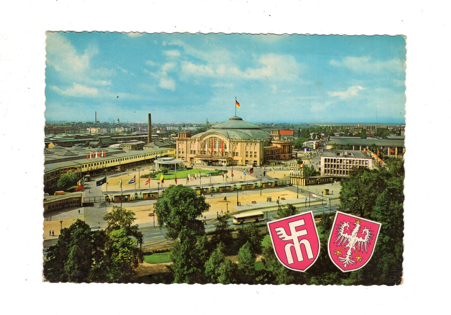 Ansichtskarte Frankfurt am Main / Blick auf das Messegelände / J1-57