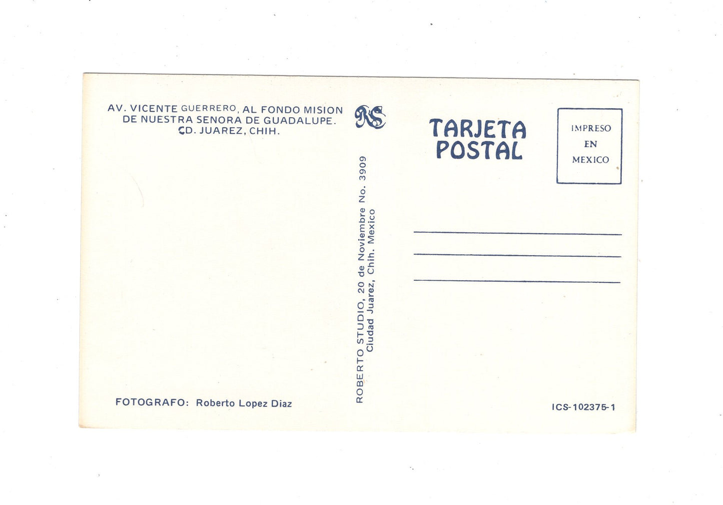 Ansichtskarte Juarez / Av. Vicente Guerrero / Mexiko