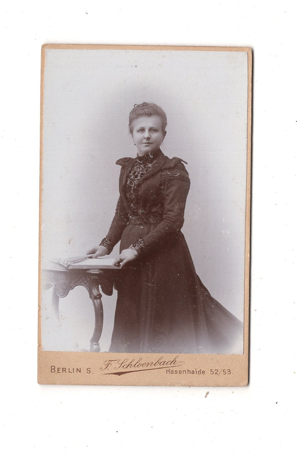 Fotografie Feine Dame - Berlin 1890er / CDV L1-33