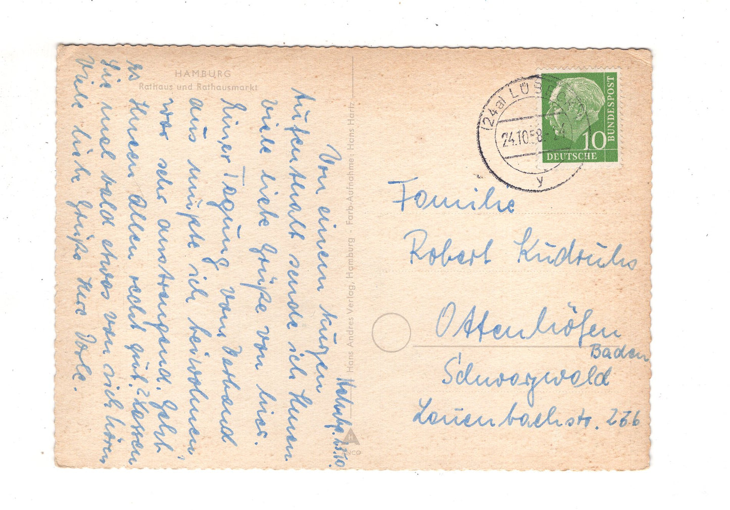 Ansichtskarte Hamburg / Rathaus und Rathausmarkt / K1-49