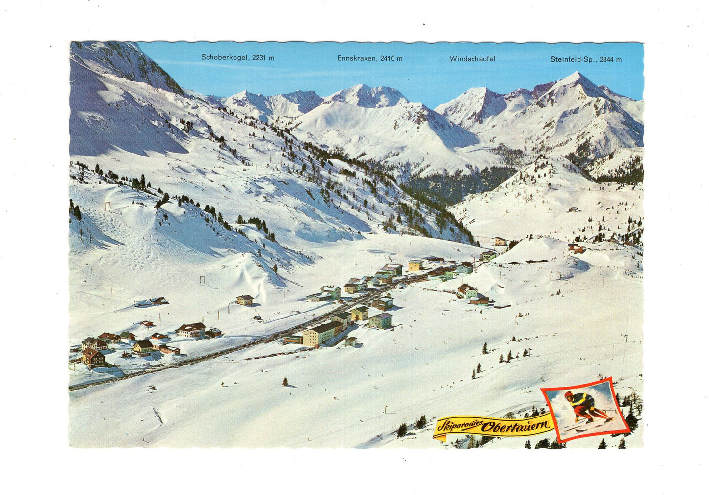 Ansichtskarte Skiparadies Obertauern / Österreich