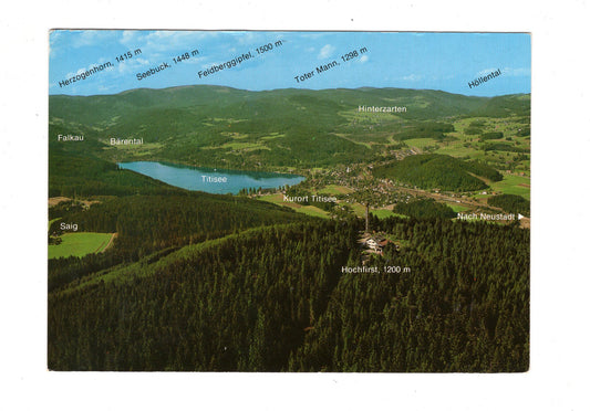 Ansichtskarte Blick über den Hochfirst auf Titisee +++ / G1-66
