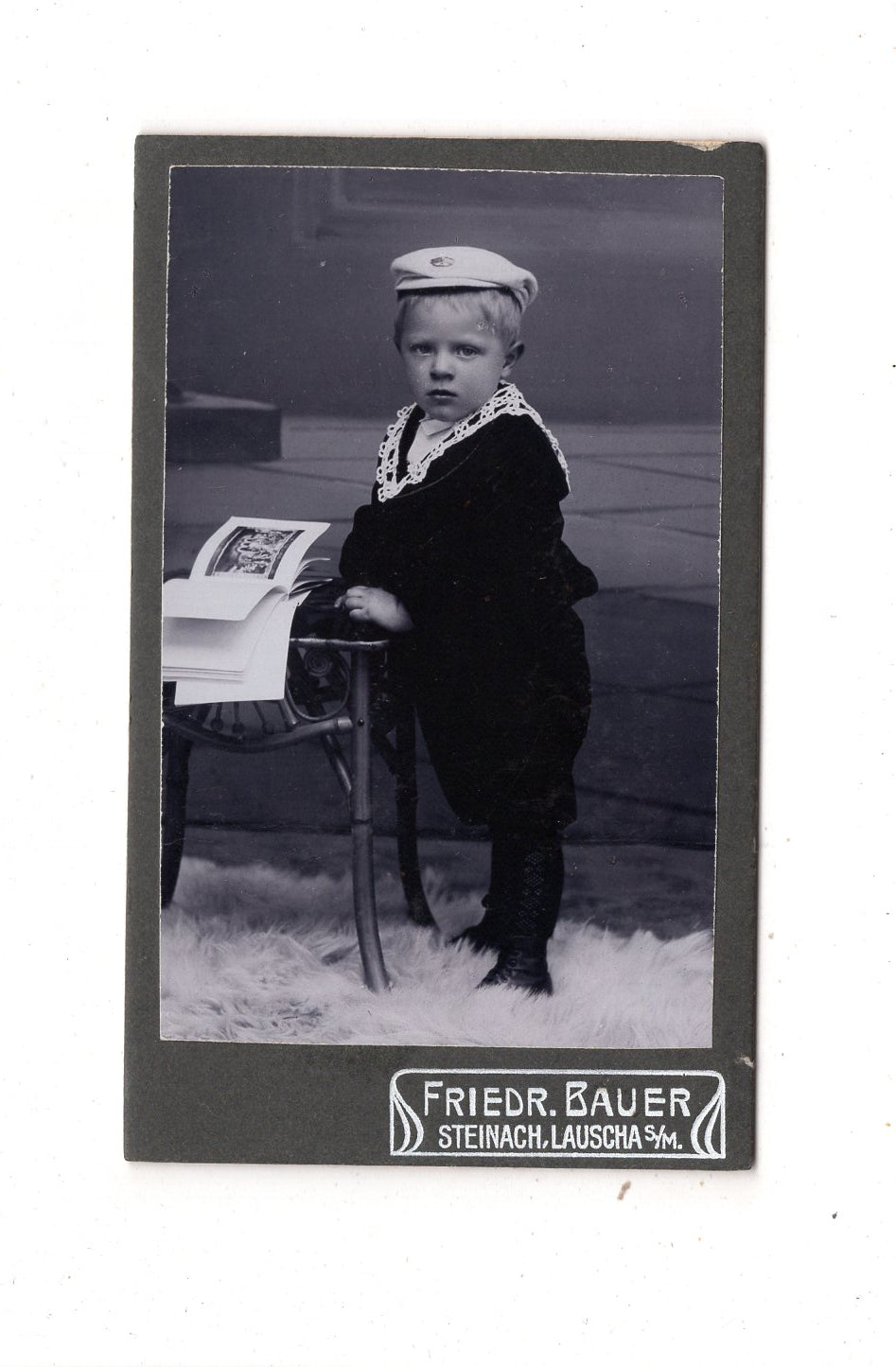 Fotografie Niedlicher kleiner Junge - Steinach / Lauscha 1900er / CDV M1-15