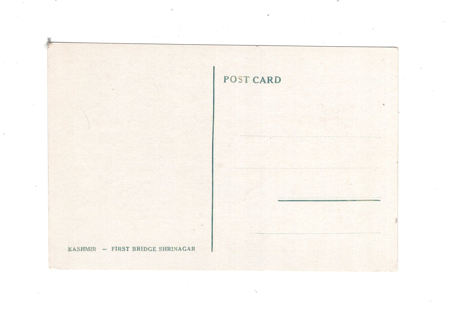 Ansichtskarte Kashmir / First Bridge Shrinagar / Indien