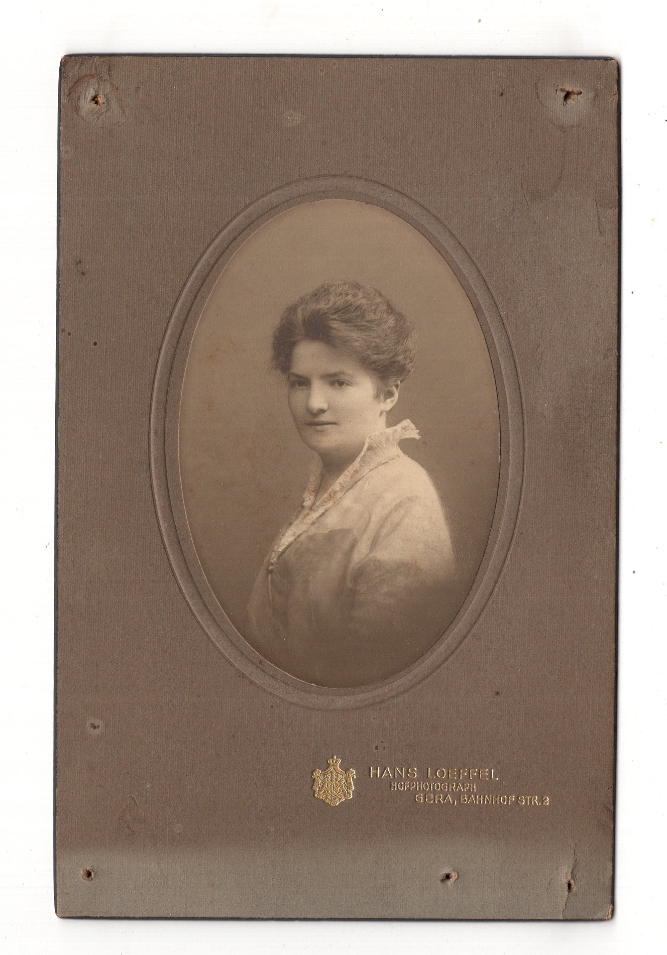 Fotografie Feine Dame / benannt - Gera 1910er