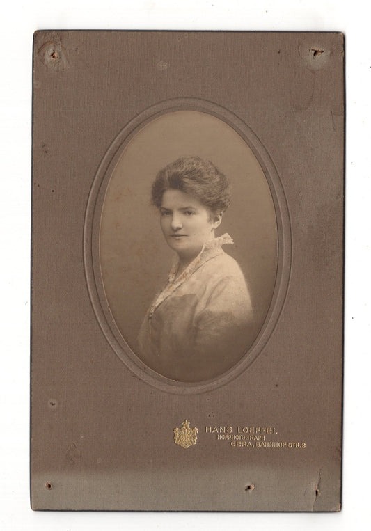 Fotografie Feine Dame / benannt - Gera 1910er