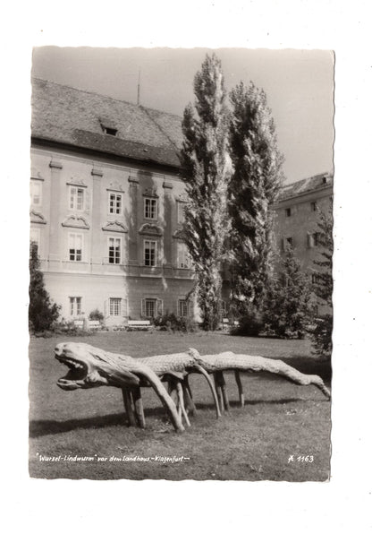 Ansichtskarte Wurzel-Lindwurm vor dem Landhaus / Klagenfurt / Österreich