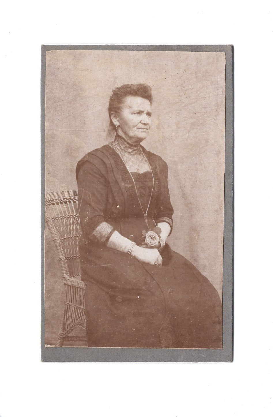 Fotografie Feine Dame - unbekannter Ort um 1910