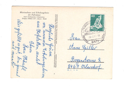 Ansichtskarte Missionshaus und Erholungsheim der Pallottiner / Falkenstein / Hofstetten