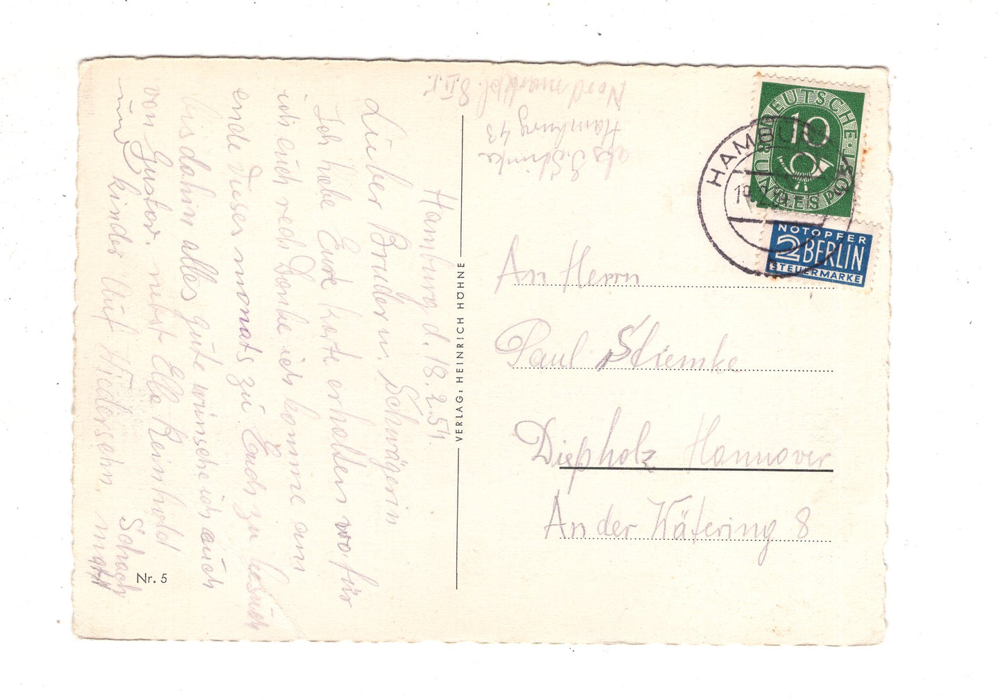 Ansichtskarte Hamburg / Alster mit Jungfernstieg / K1-49