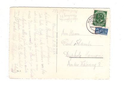 Ansichtskarte Hamburg / Alster mit Jungfernstieg / K1-49