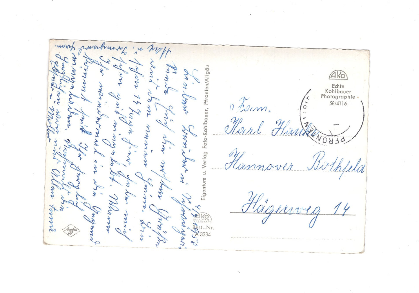 Ansichtskarte Pfronten im Allgäu