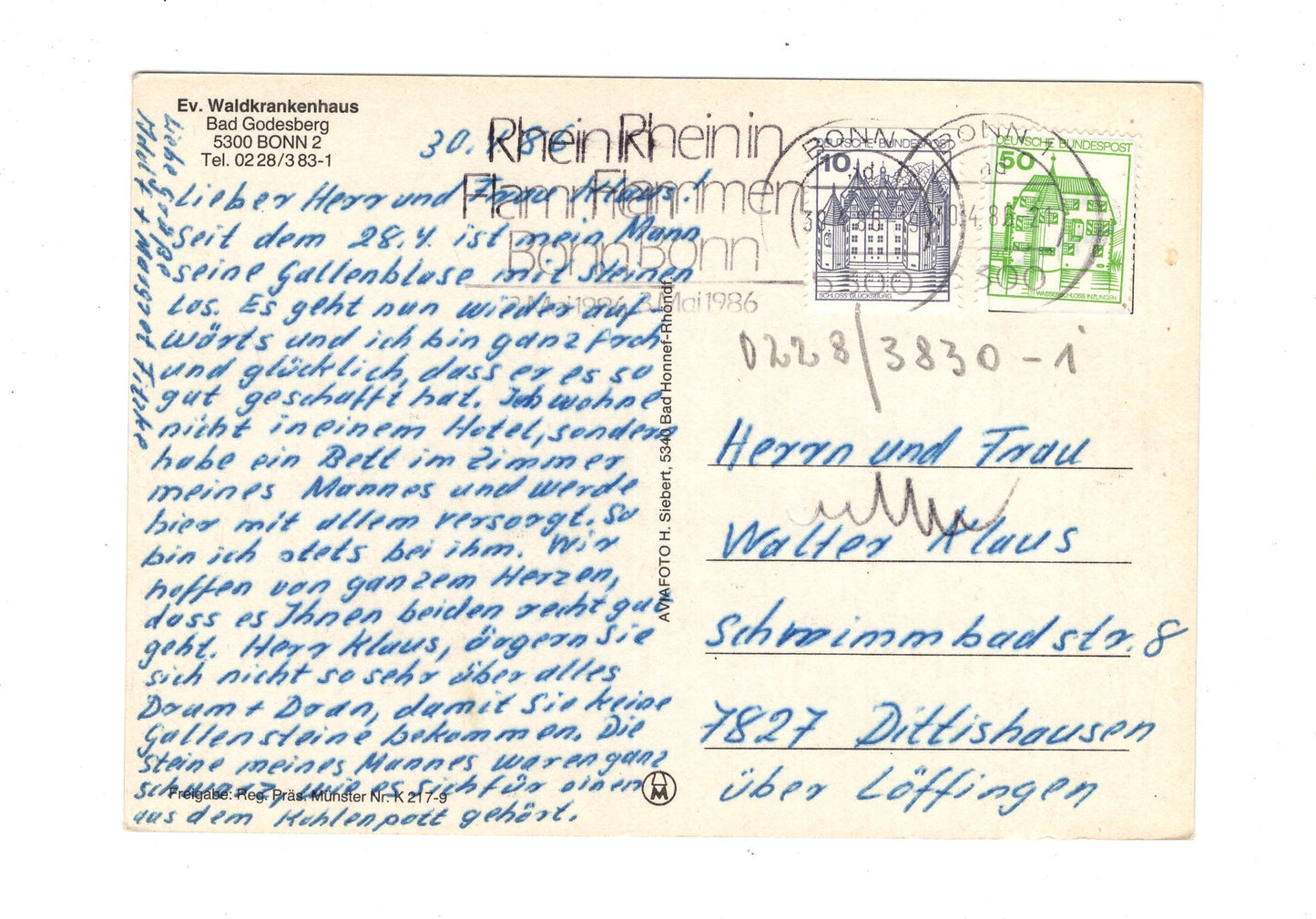 Ansichtskarte Bonn 2 / Bad Godesberg / Ev. Waldkrankenhaus
