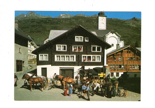 Ansichtskarte La posta del San Gottardo - Hospental / Schweiz