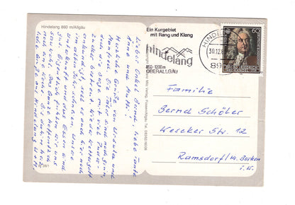 Ansichtskarte Hindelang / Allgäu / I1-61