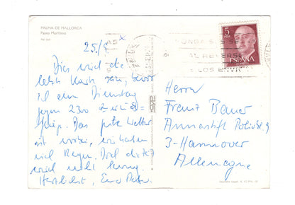 Ansichtskarte Mallorca / Palma de Mallorca / Paseo Maritimo / Spanien