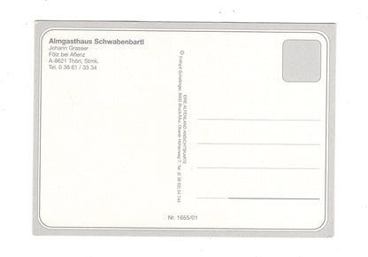 Ansichtskarte Almgasthaus Schwabenbartl / Thörl / Steiermark / Österreich