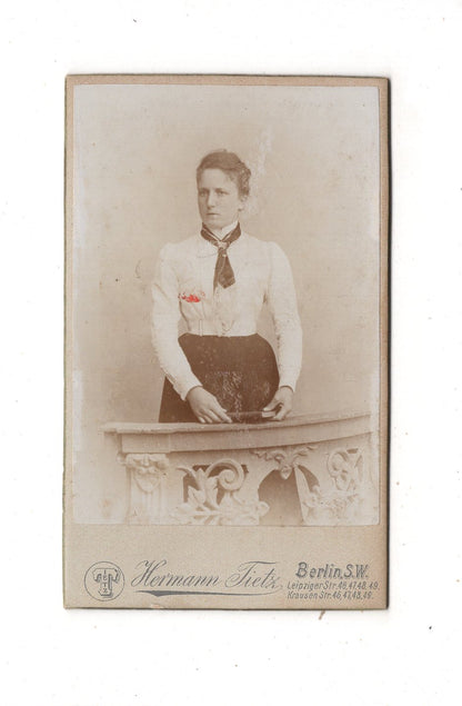 Fotografie Feine Dame - Berlin 1890er / CDV L1-33
