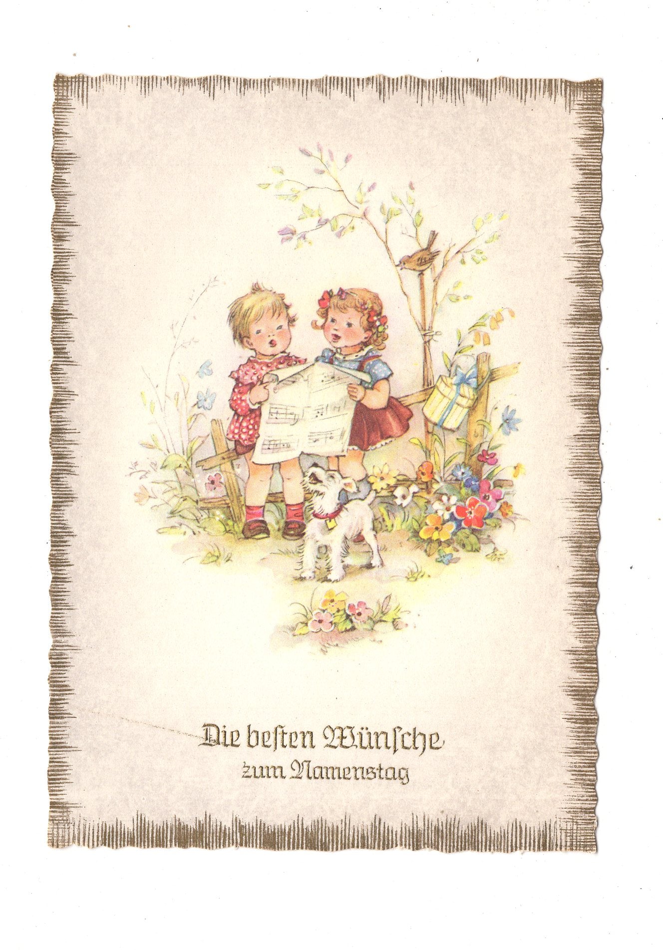 Ansichtskarte Glückwünsche / Glückwunsch zum Namenstag / L1-64