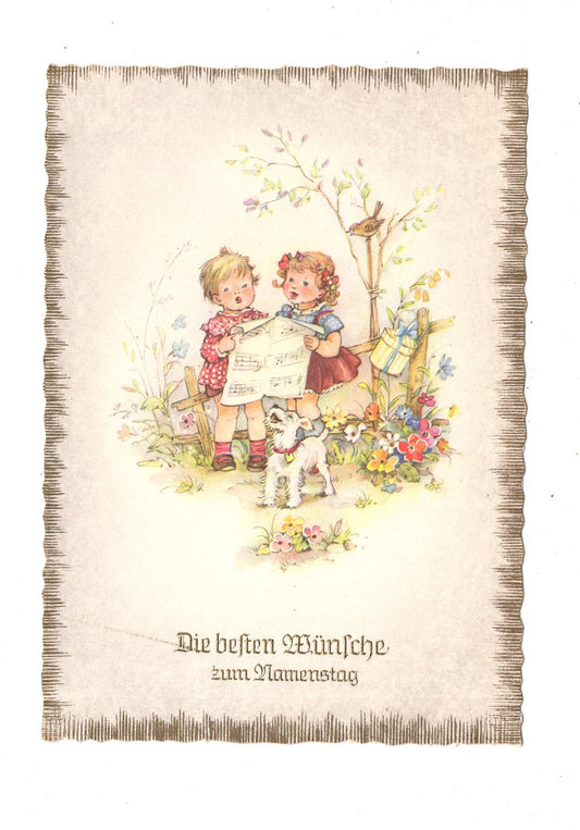 Ansichtskarte Glückwünsche / Glückwunsch zum Namenstag / L1-64