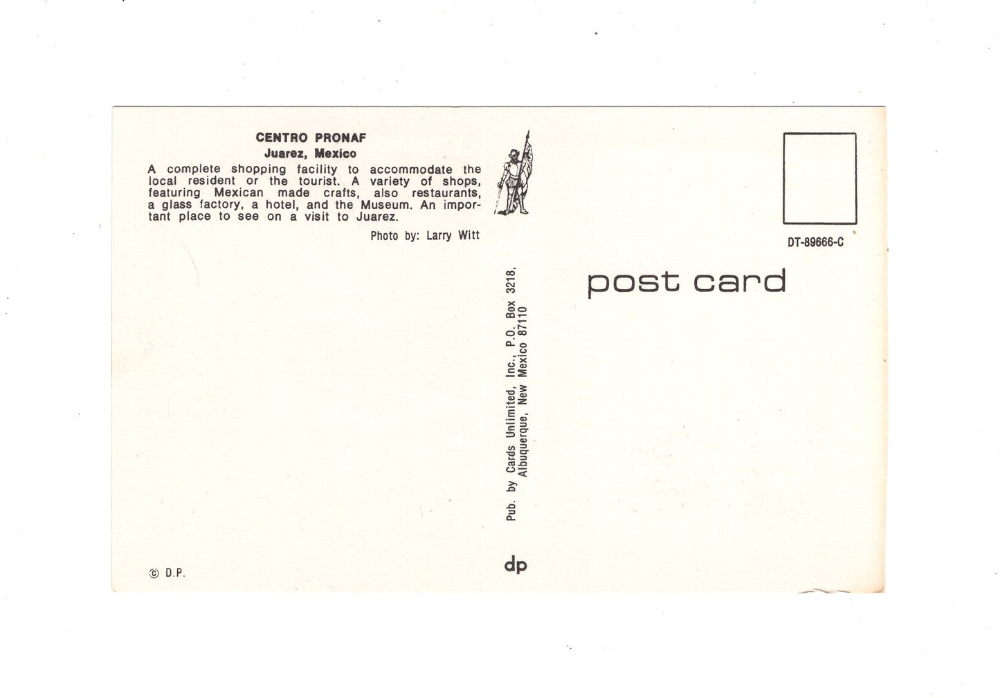 Ansichtskarte Juarez / Centro Pronaf / Mexiko
