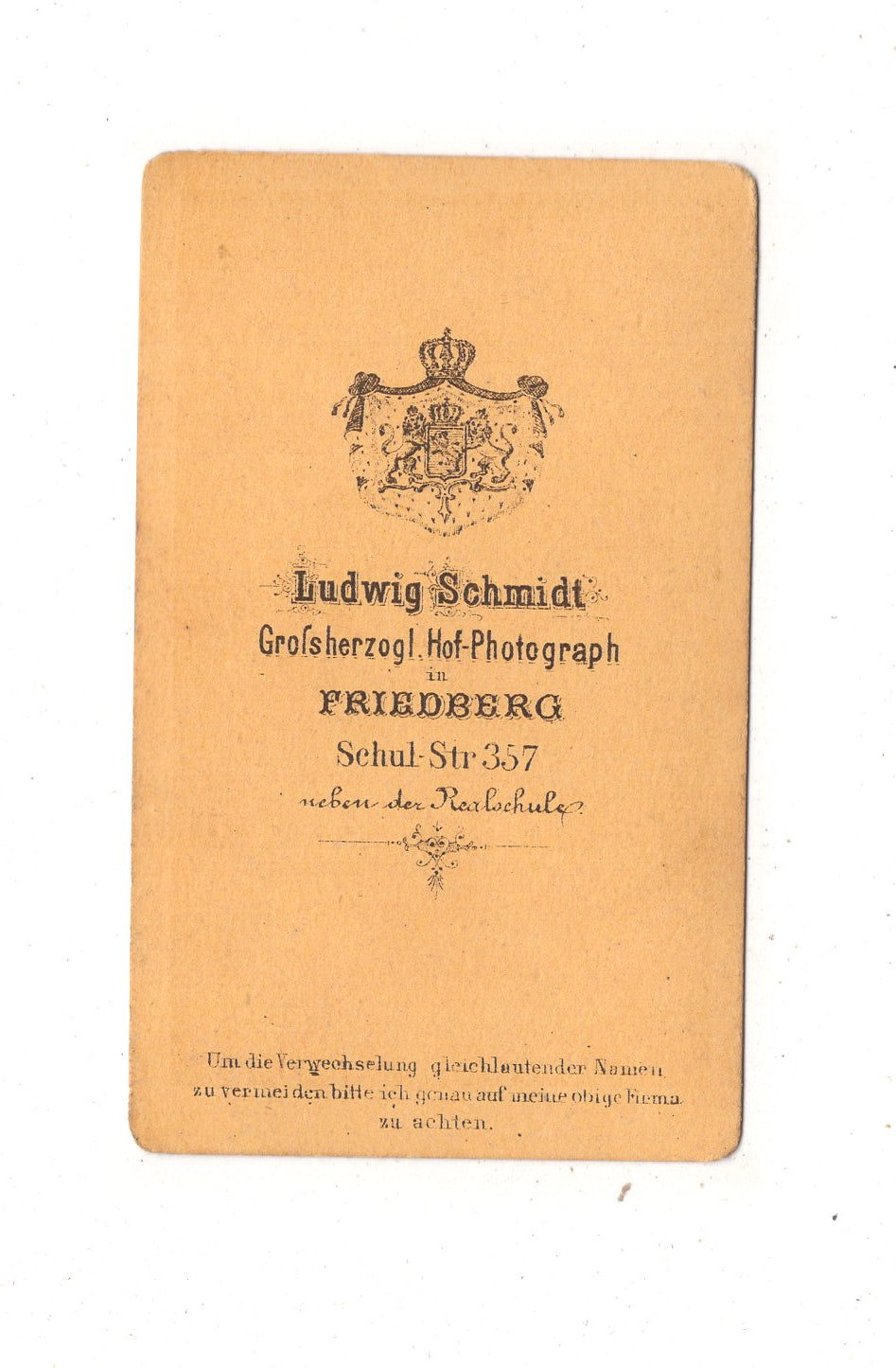 Fotografie Niedlicher kleiner Junge - Friedberg um 1870 / CDV M1-15