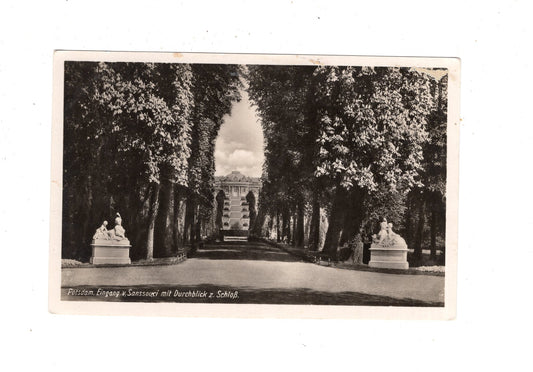Ansichtskarte Potsdam / Eingang von Sanssouci / M1-54