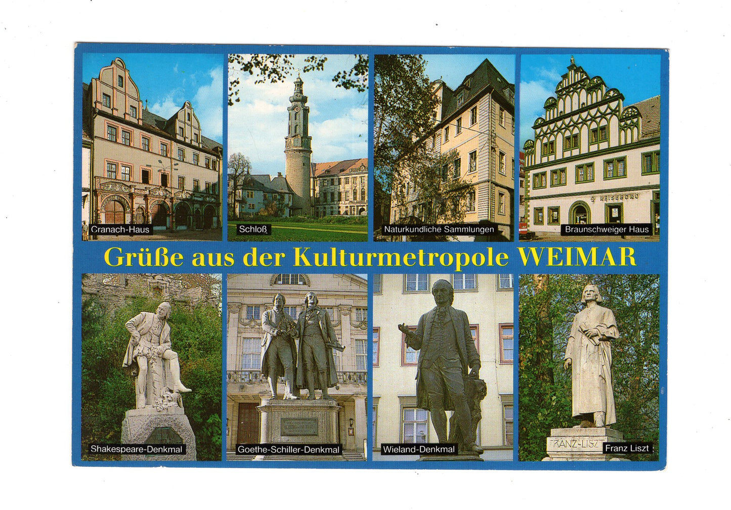Ansichtskarte Kulturmetropole Weimar / Thüringen