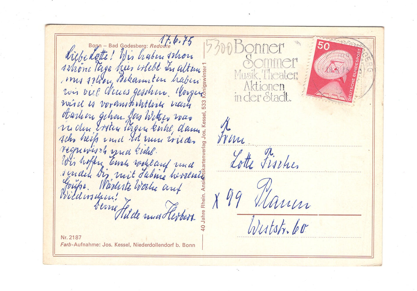 Ansichtskarte Bonn-Bad Godesberg / Redoute