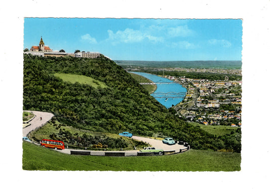 Ansichtskarte Wien / Kahlenberg mit Höhenstraße und Donau / Österreich