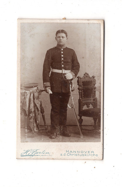 Fotografie Soldat - Hannover um 1900