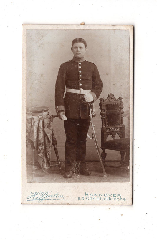 Fotografie Soldat - Hannover um 1900