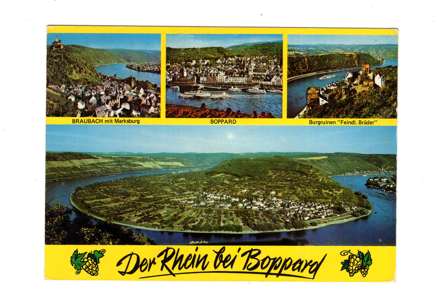 Ansichtskarte Der Rhein bei Boppard