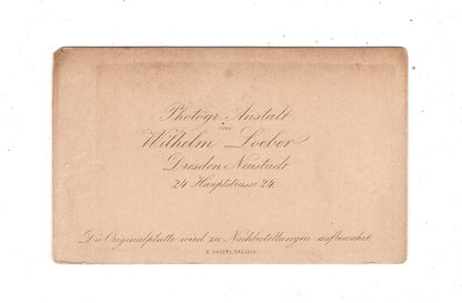 Fotografie Niedliches kleines Mädchen - Dresden 1870er