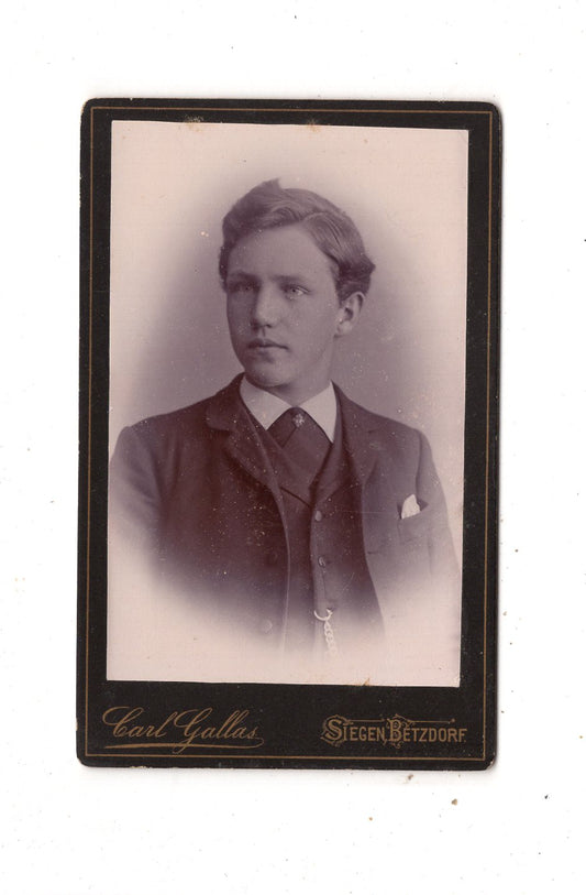 Fotografie Herrenportrait - Siegen / Betzdorf 1880er