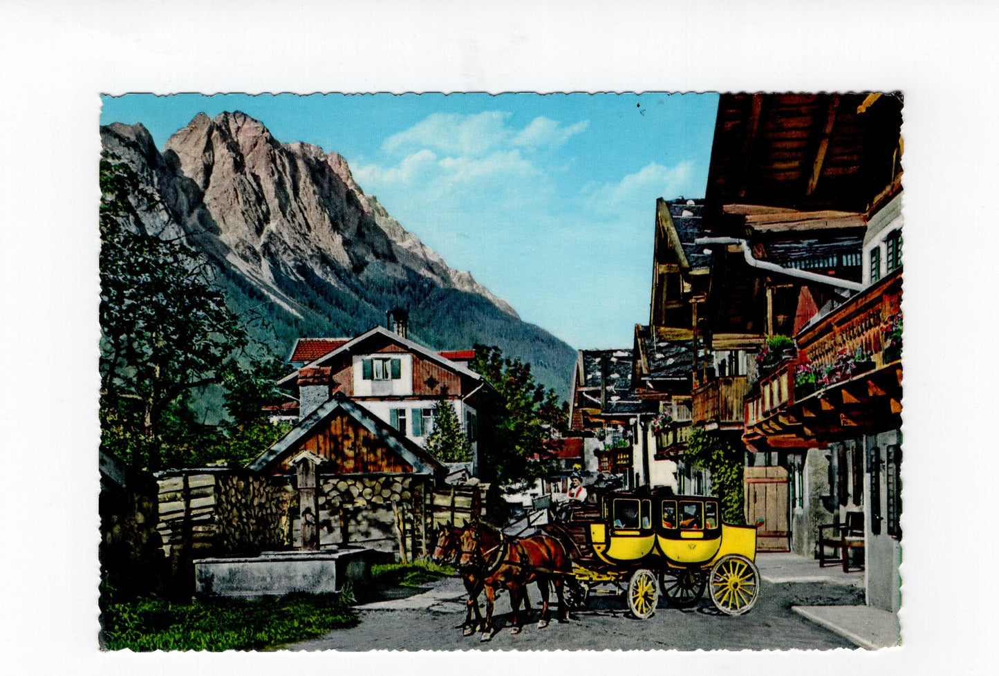 Ansichtskarte Garmisch-Partenkirchen / Frühlingstraße