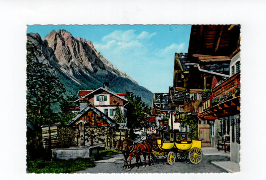 Ansichtskarte Garmisch-Partenkirchen / Frühlingstraße