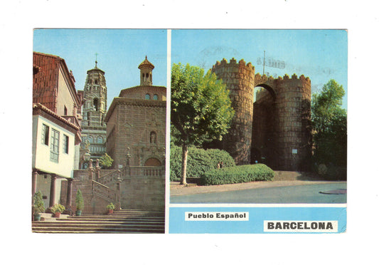 Ansichtskarte Pueblo Espanol / Barcelona / Spanien