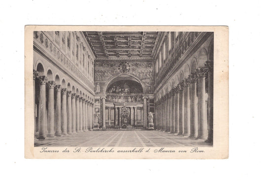 Ansichtskarte St. Paulskirche außerhalb der Mauern von Rom/ Italien / N1-55