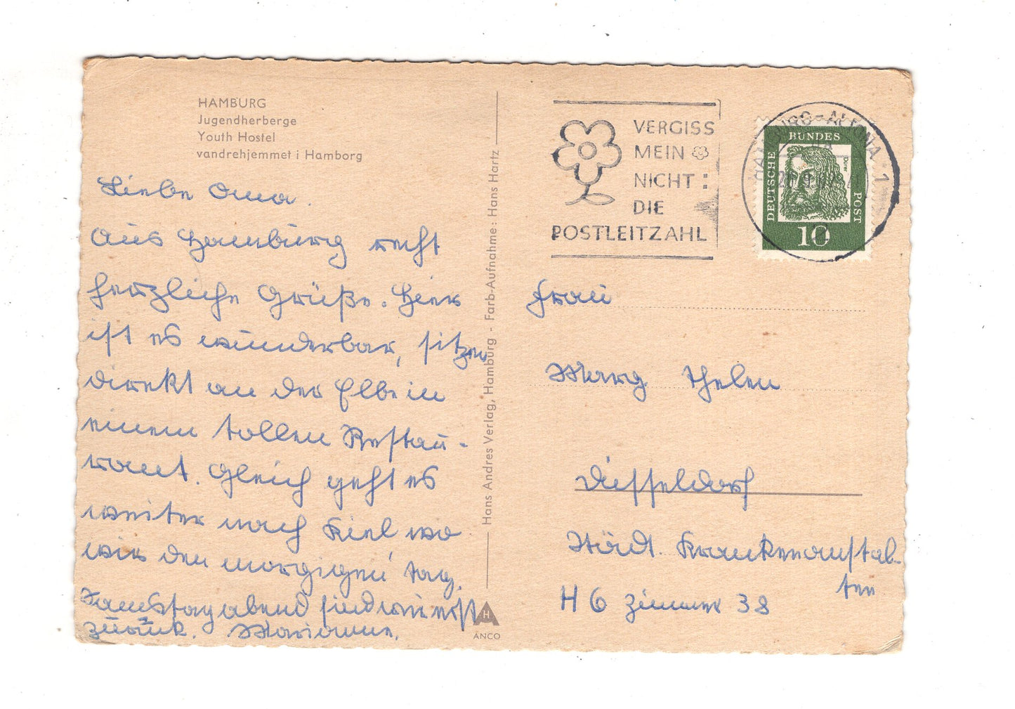 Ansichtskarte Hamburg / Jugendherberge / K1-49